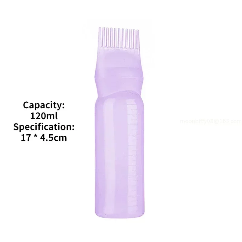 Plastic Applicator Bottles with Teeth Thickened Hair Dye Bottle Dry Cleaning Scalp Applicator Botella Spray Friseur Hair Salon images - 6