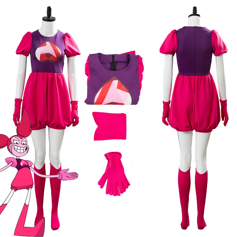 

Steven Universe the Crystal Gems Cosplay Costume Dress Red Uniform Halloween Carnival Costume Women Fancy Suit