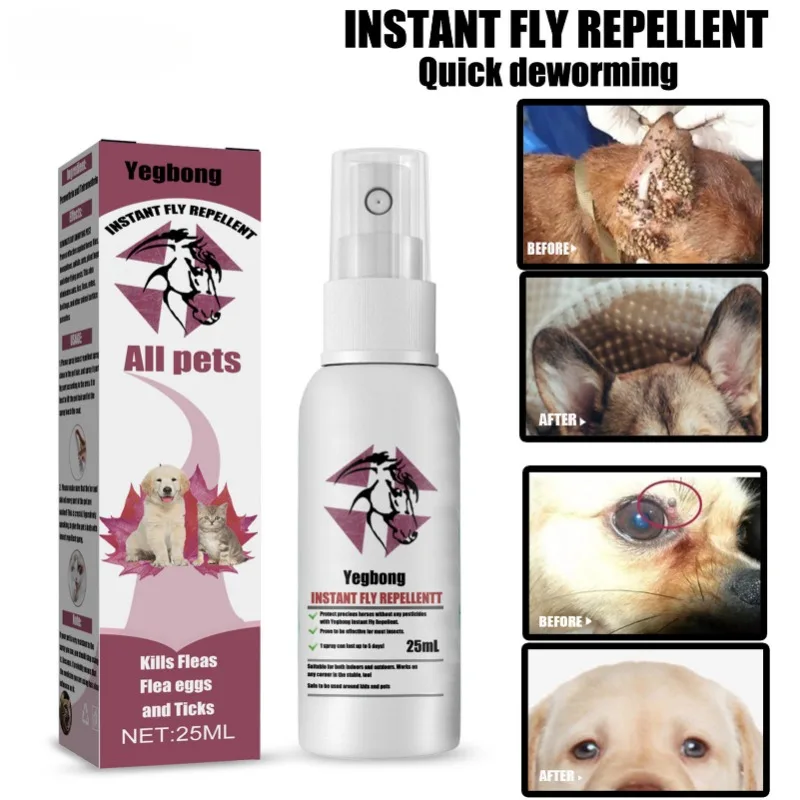 

Pet Fur Spray Fleas Tick And Mosquitoes Spray For Dogs Cats And Home Fleas Treatments For Dogs And Home Fleas Killers Soothing