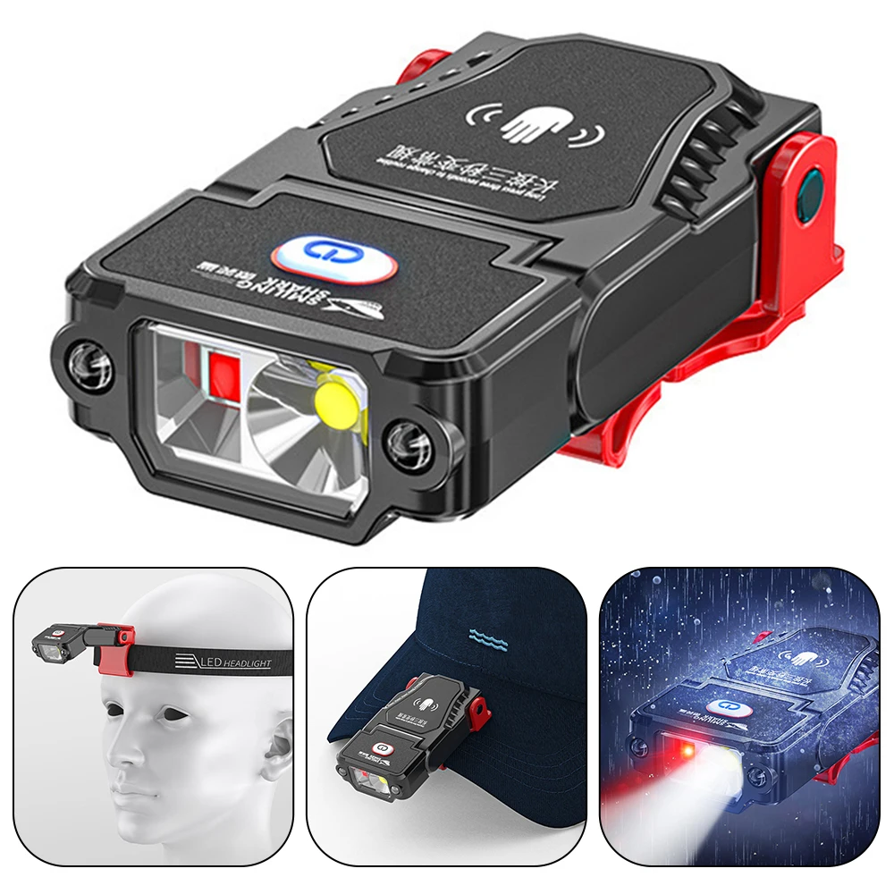 Mini-LED-Sensor-Farol-Super-Bright-Hat-Clip-Cap-Light-Farol-de-pesca ...