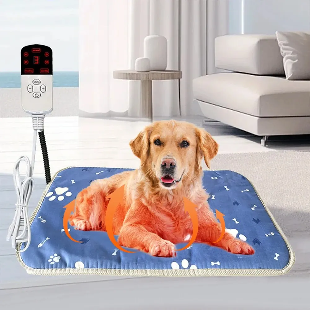 Electric Heating Blanket Winter Blanket Electric Heating Pad Heating Sleeping Mat Waterproof Pet Electric Heated Blanket Adjustable Thermostat Spring and Winter Keep Pet Warm Cozy