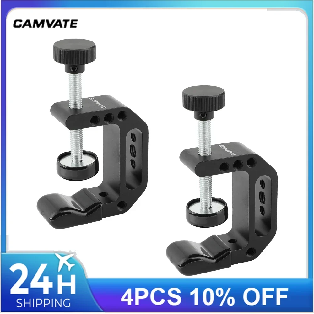 Camera Universal C-Clamp Desktop Mount Holder Stand Support Bracket For Desks/Carts/Benches/Worktables/Posts Supporting