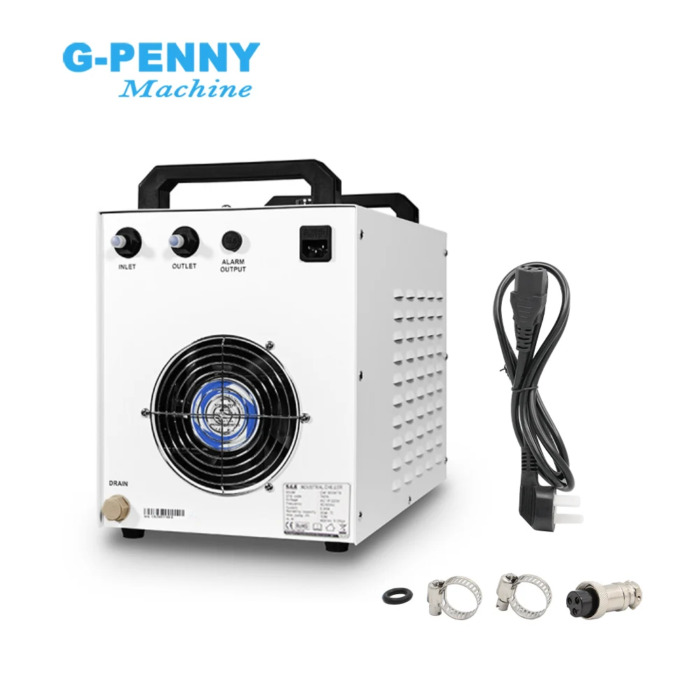 S&A CW3000 Industrial Water Chiller For CO2 Laser Engraving Cutting Machine Cooling , CNC router cooling water cooled spindle