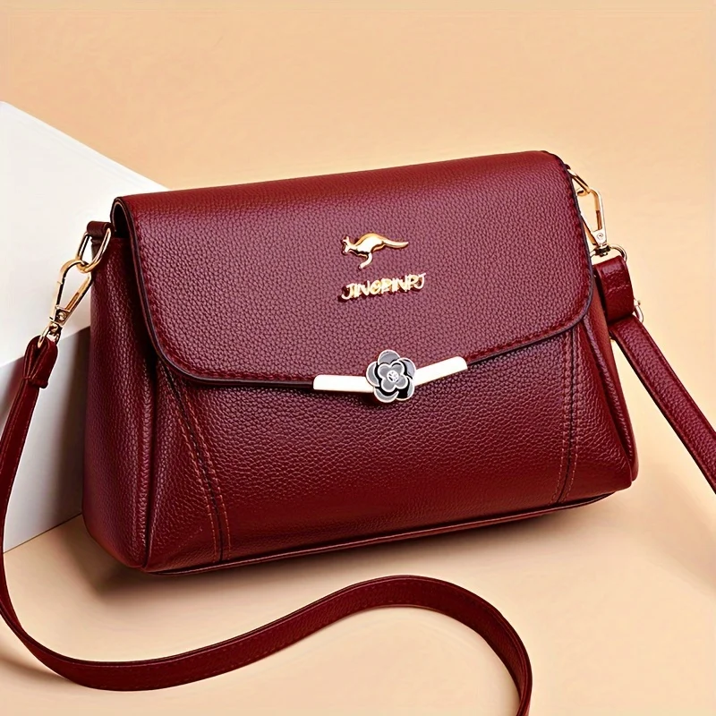 Fashionable Single-Shoulder Bag for Women, Versatile Crossbody Purse with Adjustable Strap, Waterproof Faux Leather