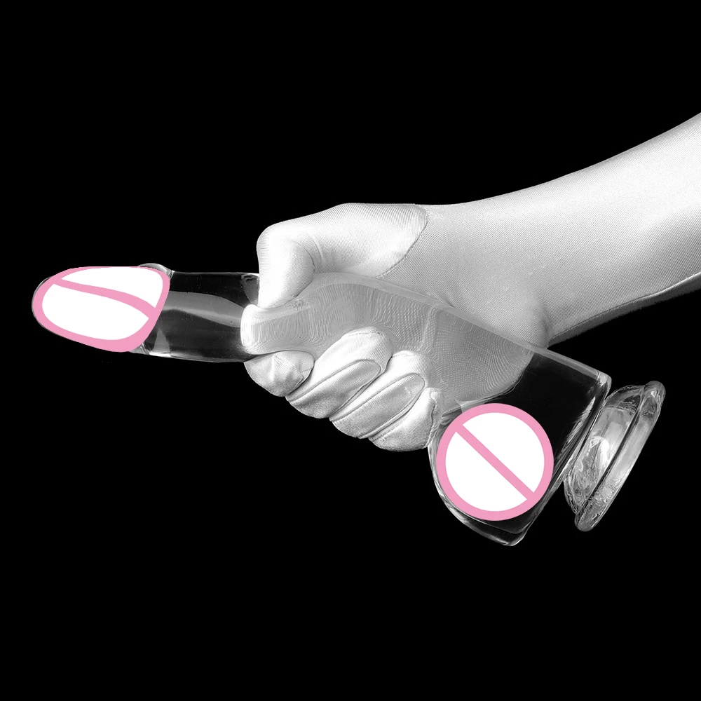 10.8 Inch XXL Soft Transparent Realistic Dildo with Powerful Suction Cup Penis Anal Sex Toy Flexible Huge Dick For Women Gay