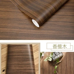 Wood Pattern Waterproof Self - Adhesive Home Decor Film - 5mx60cm (Sandalwood)