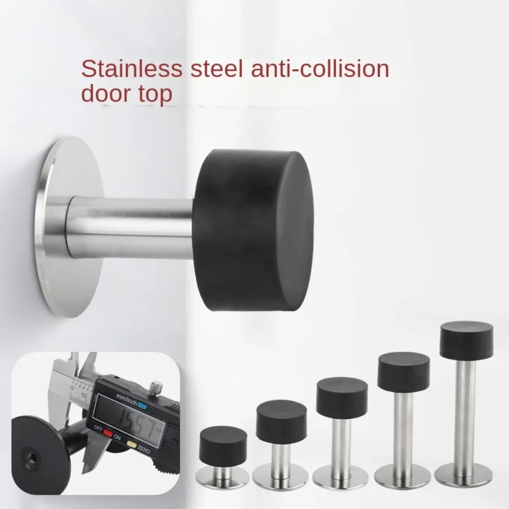 Stainless Steel Door Stopper Nail-free Punching/No Punching Door Holder Anti-collision Hardware Doorstop Wall Mounted door stopper magnetic door stopper