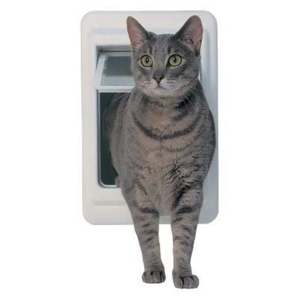 US 7.5 x 10.5 Large Chubby Kat Pet Door with Rigid Flap