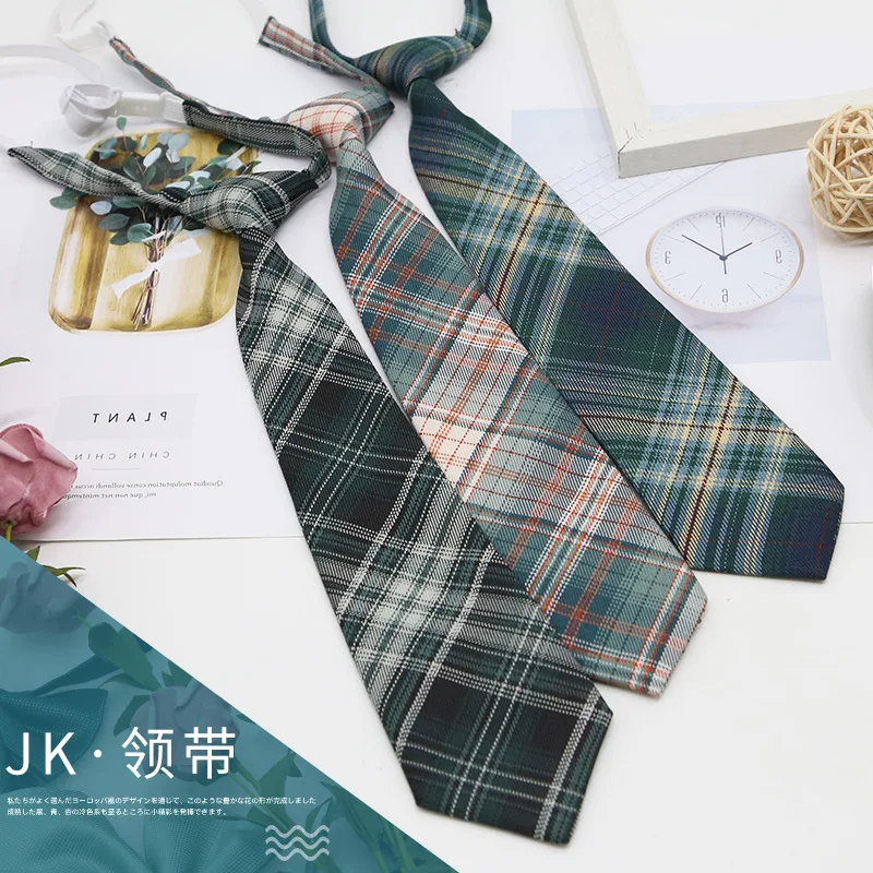 Skinny Ties For Boys Girls Fashion Suits Plaid Neck Tie Children Rubber Tie Simple Check Student Necktie For Party Gravata