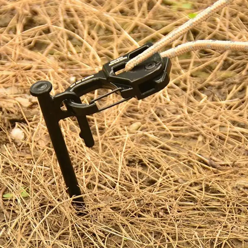 Camping Tent Rope Tightener Outdoor Aluminum Alloy Tensioner Portable Paracord Accessories Rust-Proof Rope Tightener for Travel