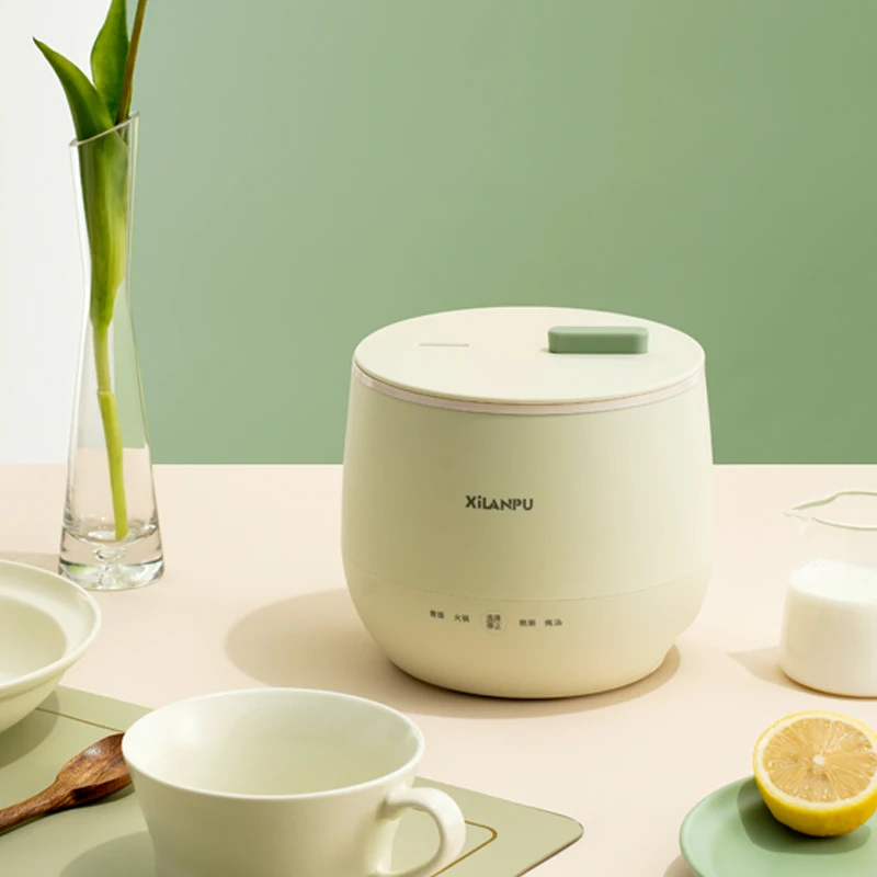 

Мини двойной горячий горшок, электрическая плита, чаша, функциональный антипригарный китайский горячий горшок для риса, пища на пару, кухонная утварь