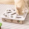 Interactive Cat Toy Maze Game Teasing Kitten Pet Puzzle with Bell Balls Funny Dig Hole Box Felt Tunnel Self-Entertaining Tool 5