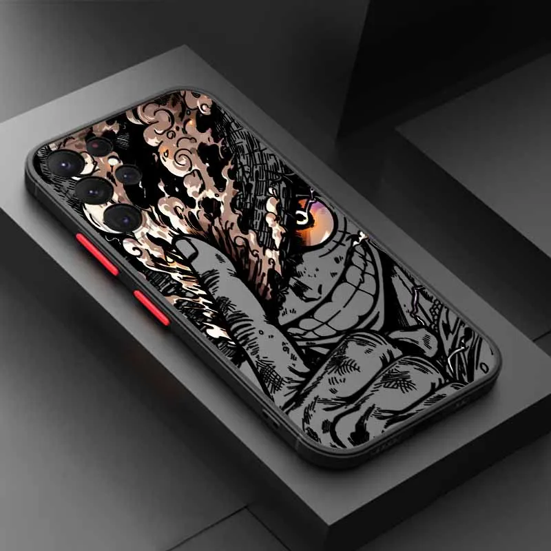 Coole Anime Neue One Piece Hülle für Samsung S25 S24 S23 S22 S21 S20 S10 FE Ultra Plus Lite Mattierte Durchscheinende Weiche Handyhülle – Detail 11