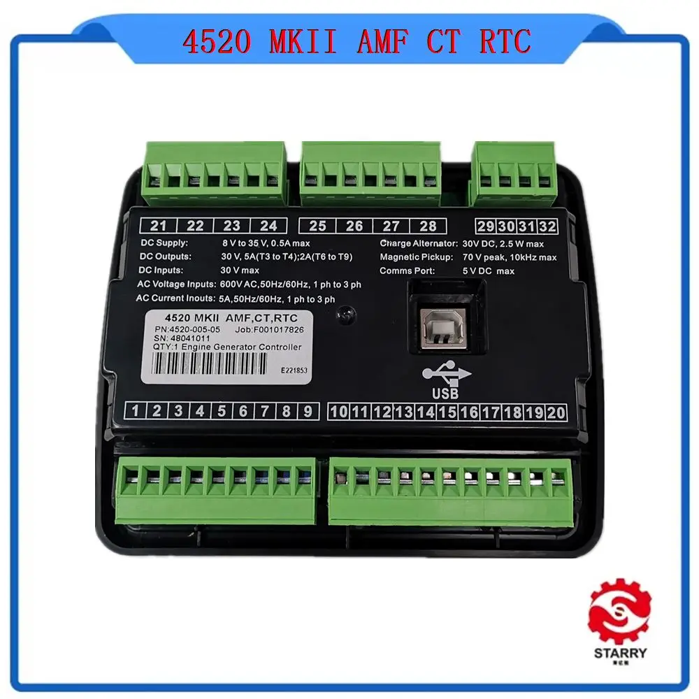    Ʈѷ ,  ڵ   Ʈг 4520, DSE4520 MKII AMF ü,  