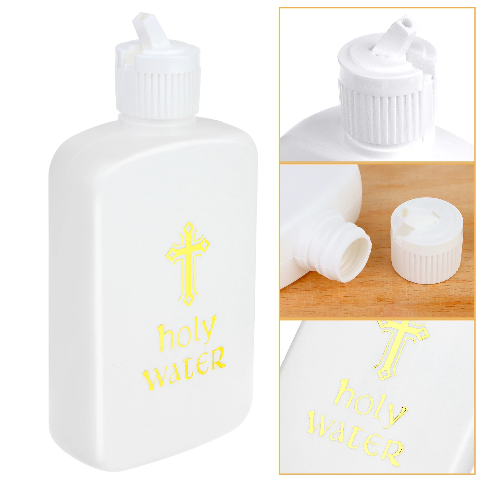 Holy Water Bottles Plastic Holy Water Container Empty Plastic Refillable Containers 15pcs 100ml holy water bottle