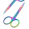 1 Pcs Professional Stainles Nails Eyebrow Nose Eyelash Cuticle Trimmer Epilator Scissor Manicure Tool Curved Pedicure Scissors 5