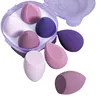 New 4pcs/set Beauty Egg Set Gourd Water Drop Puff Makeup Puff Set Colorful Cushion Cosmestic Sponge Tool Wet and Dry Use 4