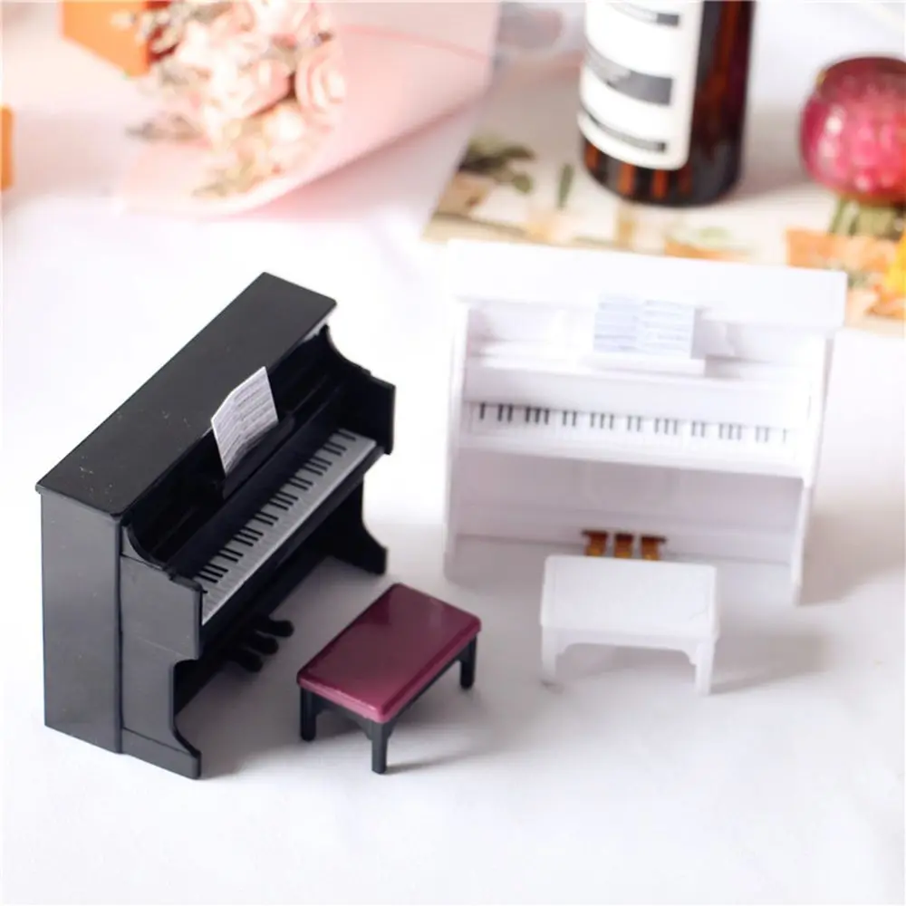 1/12 Scale Drum Microphone Dollhouse Accessories Piano Model Doll Musical Instruments Miniature Violin Guitar Saxophone Trumpet