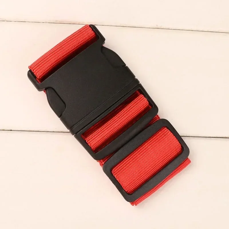 1pc 2m Adjustable Luggage Strap Cross Belt Packing Travel Suitcase Nylon Lock Buckle Strap Baggage Belts Camping Bag Accessories 2