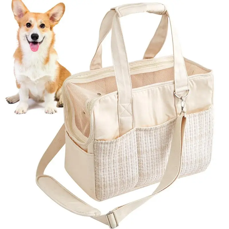 TravelDogCarrierPortableDogTravelBagCarrierToteBagBreathable