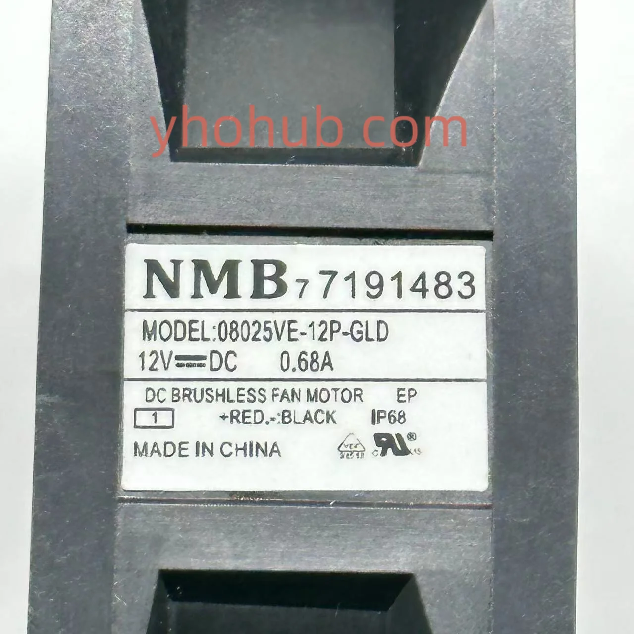 Nmb-mat 08025ve12p-gld dc 12v 0.68a 80x80x25 mm Ventilador de Refrigeração do Servidor de Fios - Imagem 4
