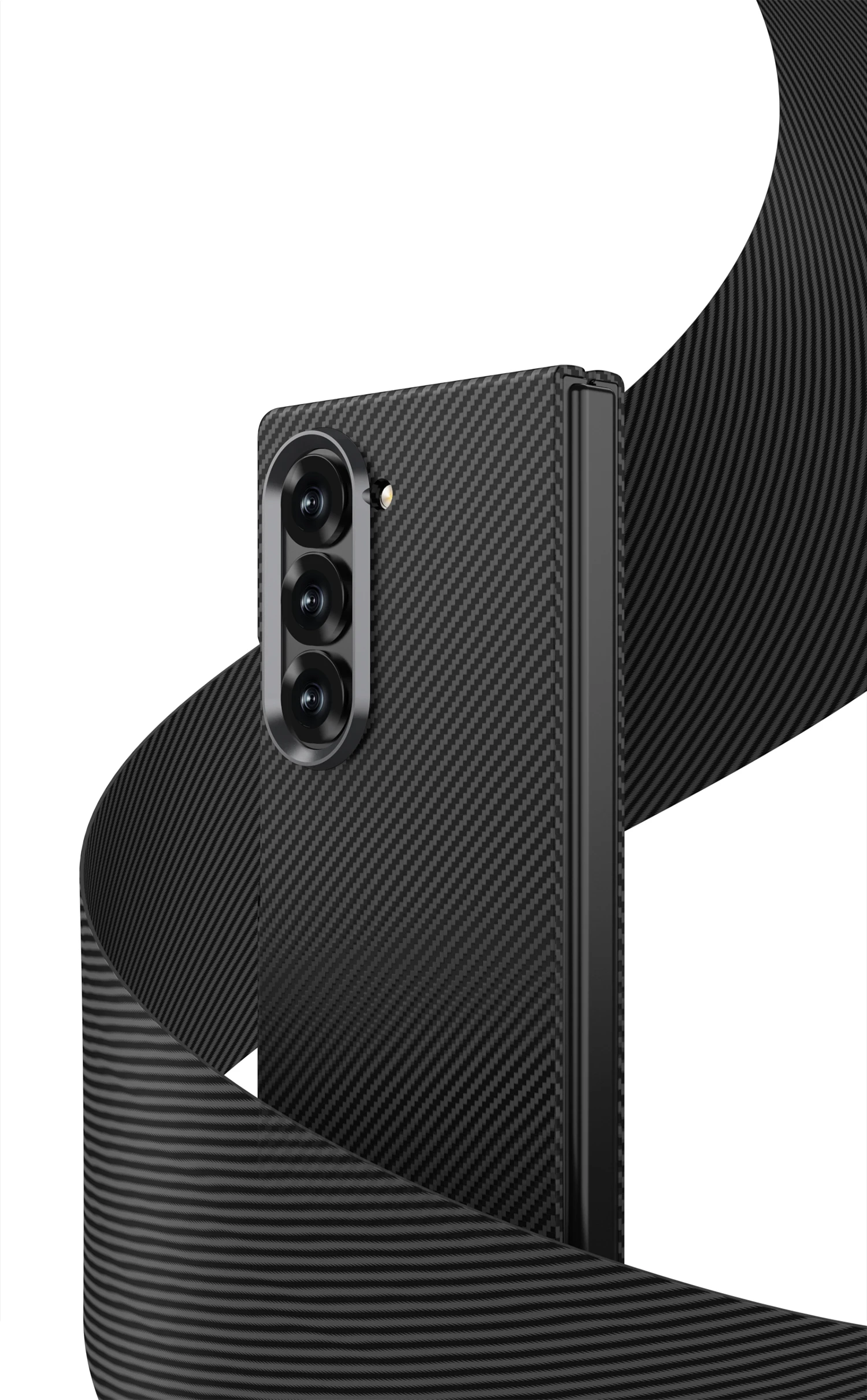 Ultra-thin Carbon Fiber Texture Case For Samsung Galaxy Z Fold 6 Screen Glass Pr