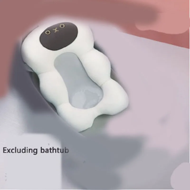 Baby Shower Bathtub Net Pad Standing Type Floating Newborn 0-2 Year Old Supplies Rack Accessories Mat Bebe Tub Set Cushion baby bath support pad