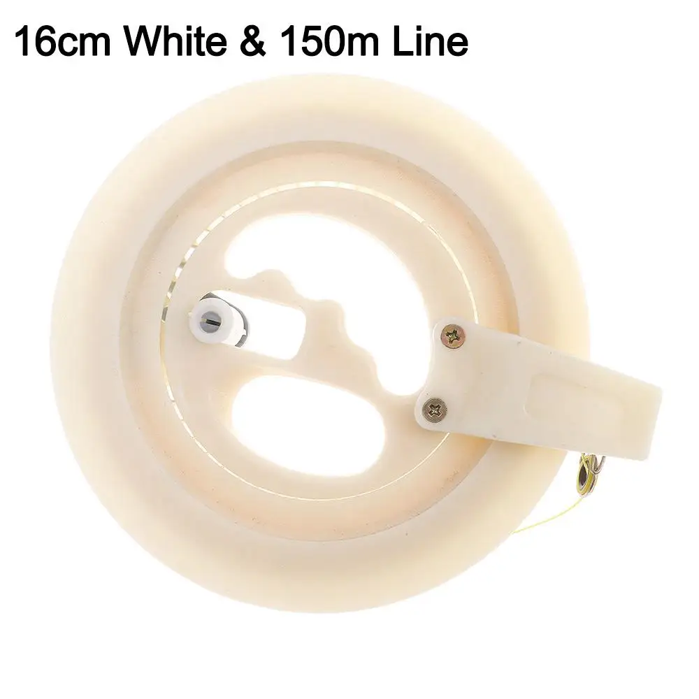 Outdoor Game Fying Kites Round Blue Kite Reel Winder Fire Wheel String Flying Handle Tool