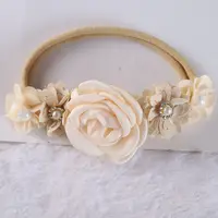 3pcs Baby Girl Headband set Cute Baby Elastic Hair Band Newborn Head Flower Toddler Headband Headwear Kids Accessories 4