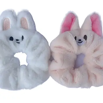 حبل شعر مرن من آذان الأرنب للنساء ، عمامة معقودة ، غطاء رأس عتيق ، رباط شعر أحادي اللون ، إكسسوارات شعر ، موضة 2