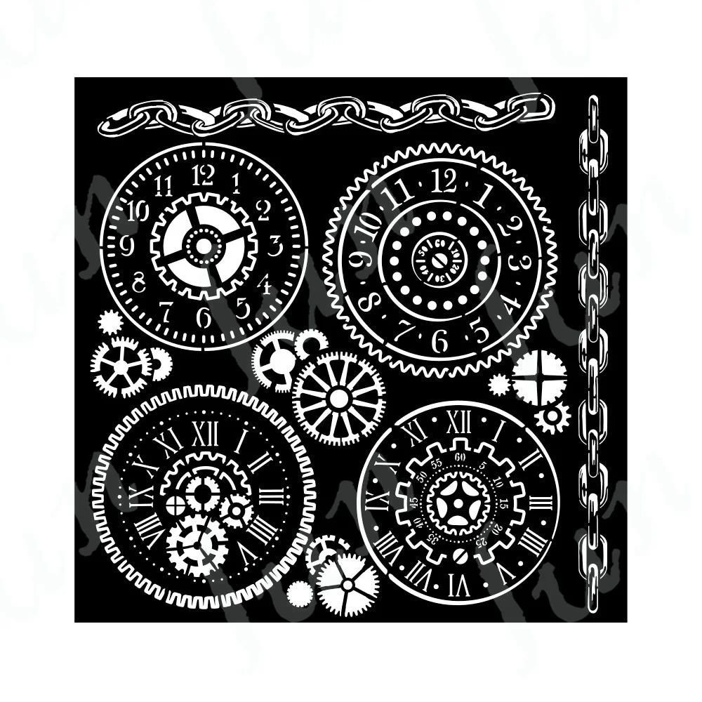 

Gears Stencils Arrival New Holiday Decorations Layering Drawing Stencils for Scrapbooking Embossing Molds DIY Paper Card Album