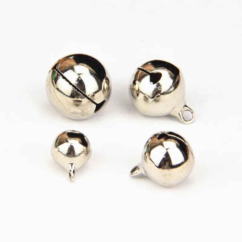 Gold/Silver Plated Jingle Bell Ornaments - Festive DIY Craft Accessories