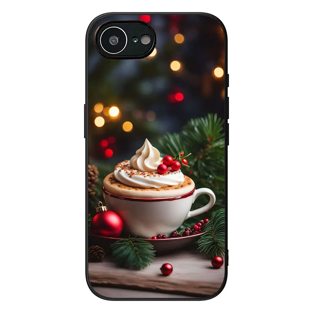 Festive Coffee Christmas Phone Cover - Durable Protective Case