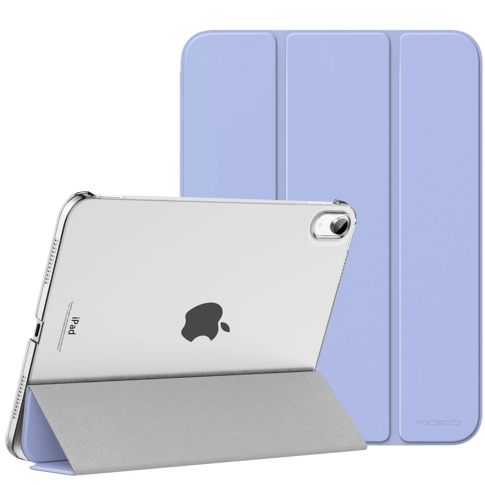 Sleek Translucent Stand Case with Hard Shell and Smart Cover