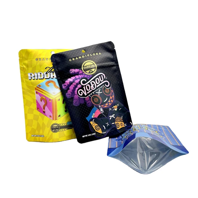 Egyéni Tervezés Nyomtatott Hőfókák Holografikus Cipzáras Táska Álljon Fel A Csomagolás Illata - Image 2