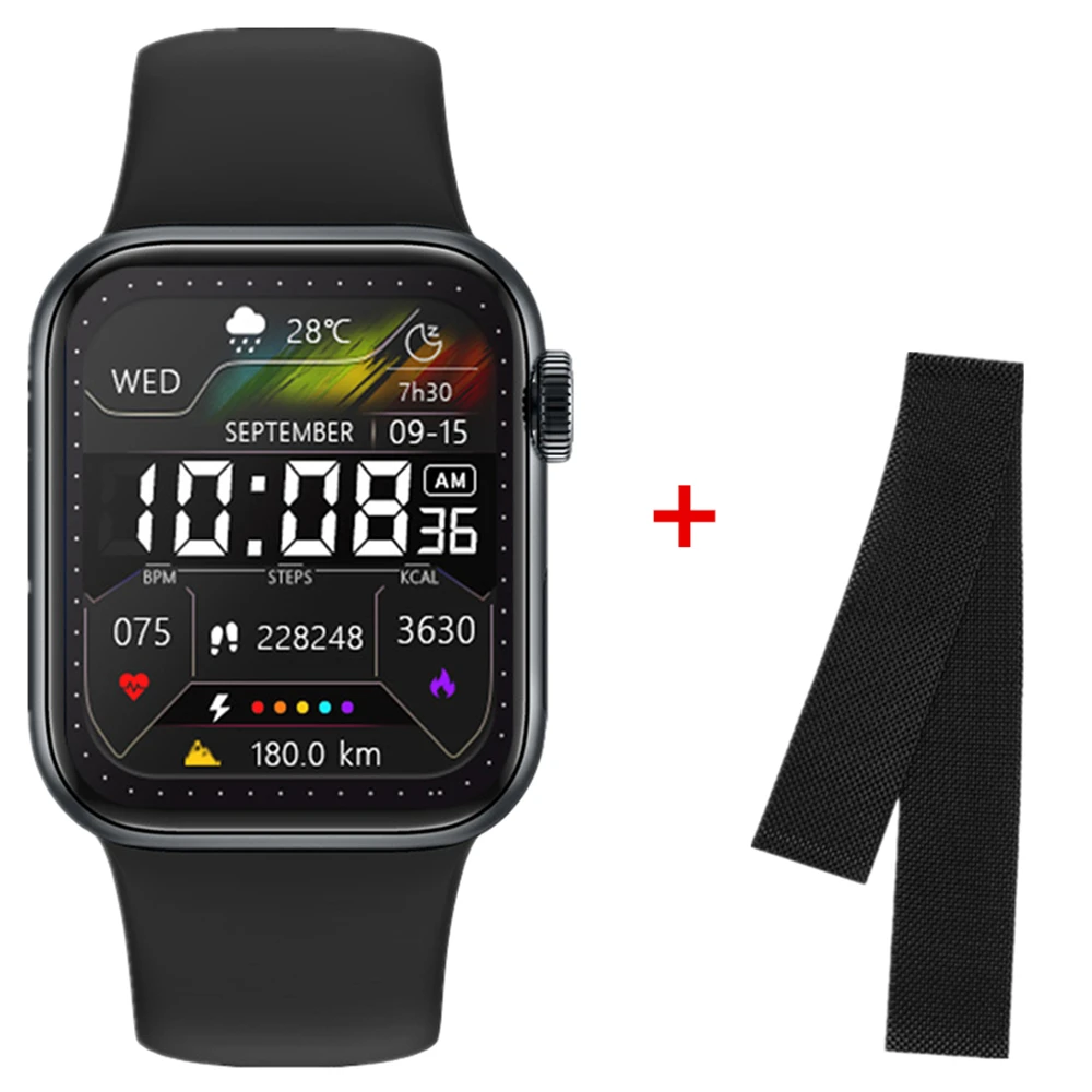 M Seven Sports Smart Watch Men 2022 Bluetooth Dial Call Voice Assistant Women Fitness Smartwatch PK IWO 15 Pro W27 DT7 Series 7 