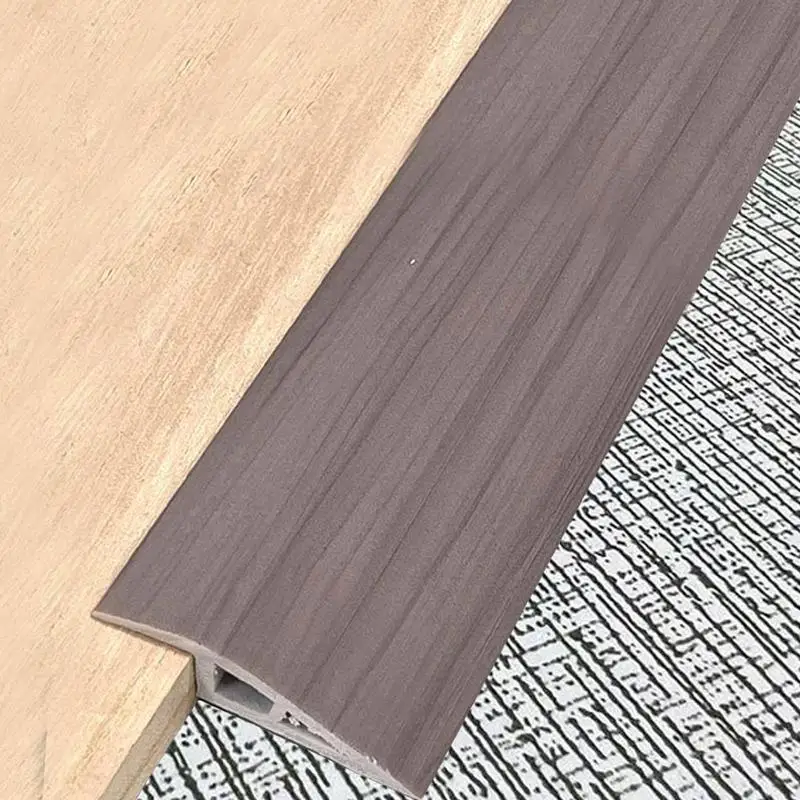 Floor Transition Strips PVC Laminate Floor Strip Adhesive Threshold Molding Trim Flat Divider Strip For Uneven Floors