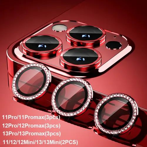 Glitter Diamond Rhinestone Camera Lens Protector for iPhone 17 Pro Max 16 16Pro 15 14  Plus 13 12 Mini 11 Air 17Pro 13Pro 12Pro - Image 7