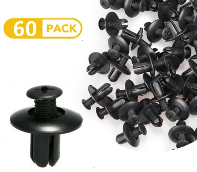 60PCS Universal 8mm Car Plastic Screw fasteners for skoda Octavia a5 a7 2 rapid Fabia YETI superb passat Bora POLO GOLF 6 MK5 |