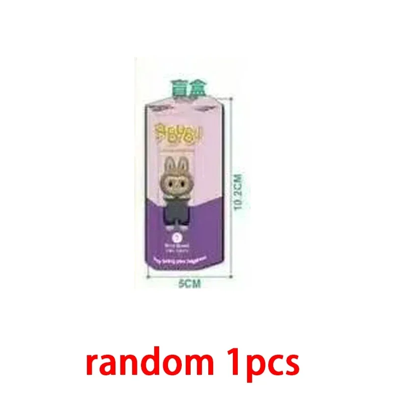 Nuevo Erchuang Peluche Mini Labubu Rubble Vinilo Lindo Grano Bebé Paseo Bolso Móvil Colgante Llavero Labubu Sonny Angel Hippers Dreaming