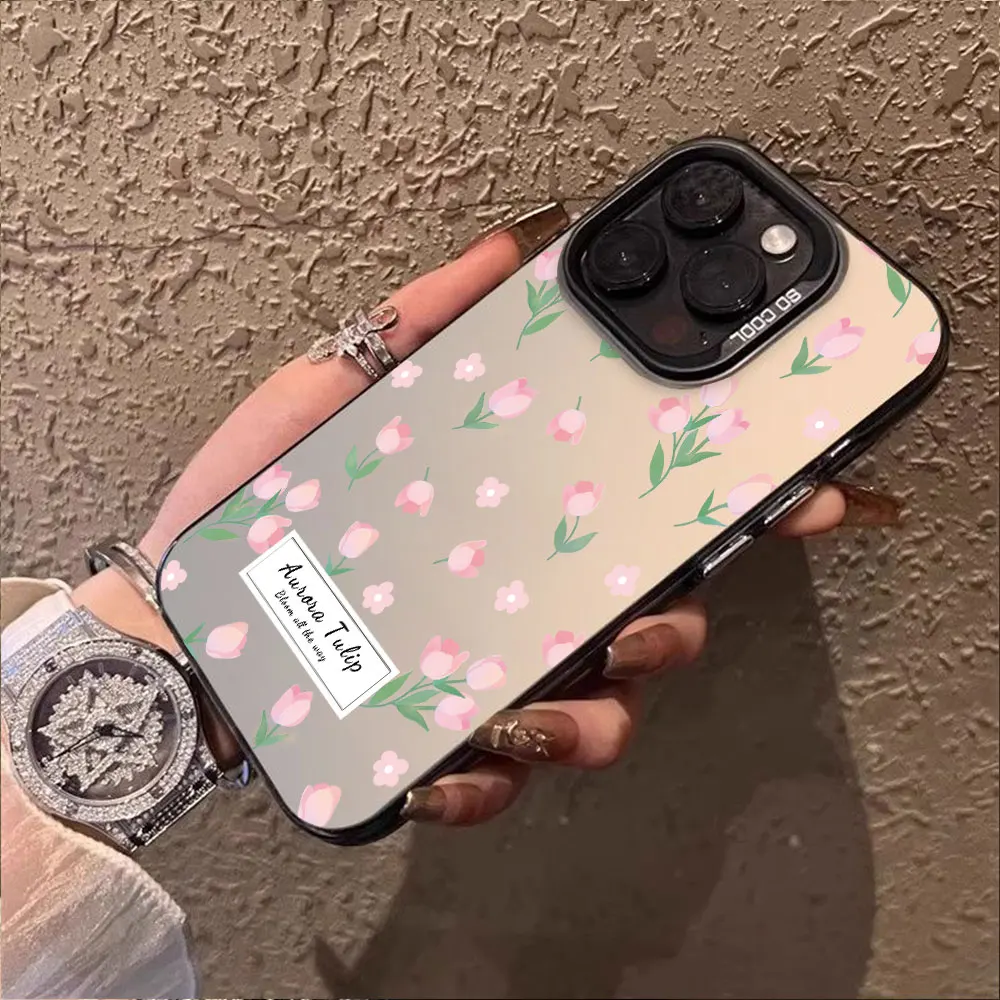Shockproof IMD Flower Design Phone Case