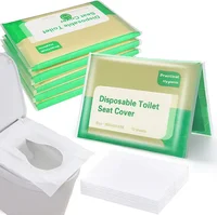 10/30/50PCS Portable Disposable Toilet Seat Covers Type Travel Camping Hotel Bathroom Accessories Paper Waterproof Soluble Water 1