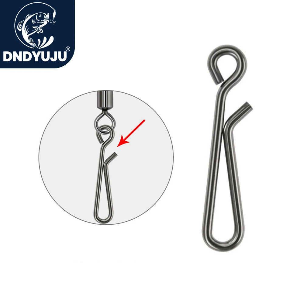 DNDYUJU 1000X Stainless Steel Fishing Hanging Snap Accessories Lure Connector Quick Line Hook Swivels Tool | Спорт и развлечения
