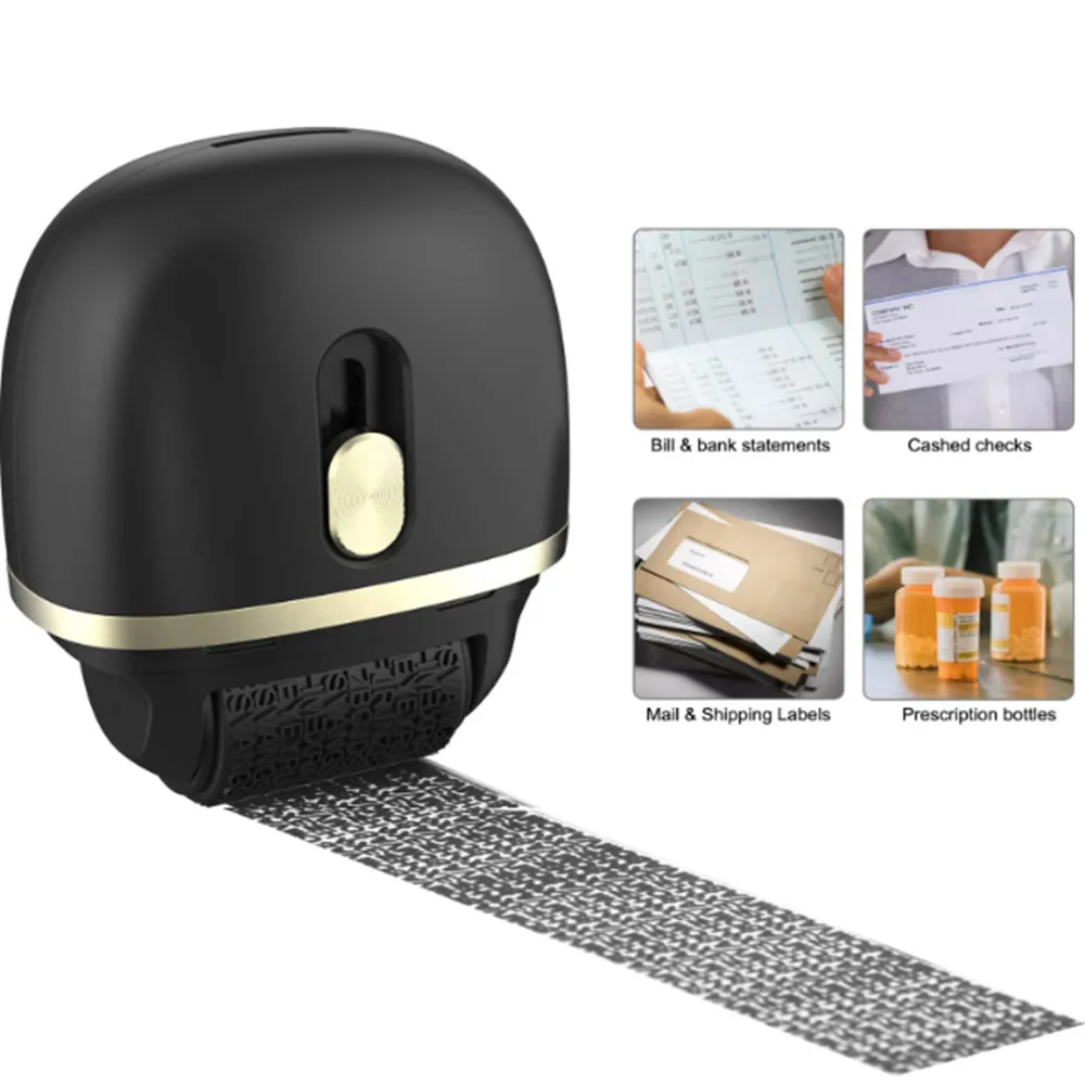 

Roller Theft Protection Roller Stamp For Privacy Confidential Data Guard Your Security Stamp Roller Privacy