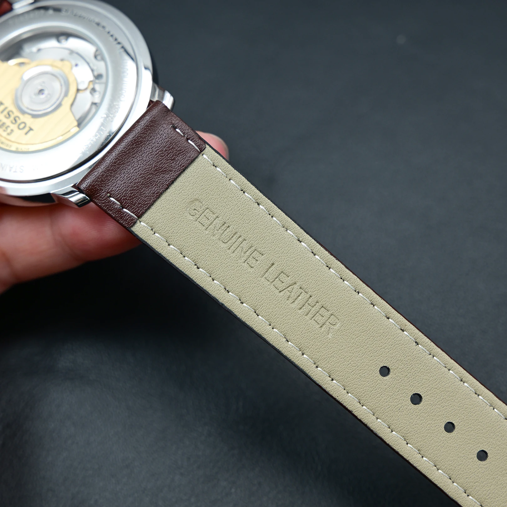 Vibrant Universal Leather Watch Strap - Cowhide Replacement Band