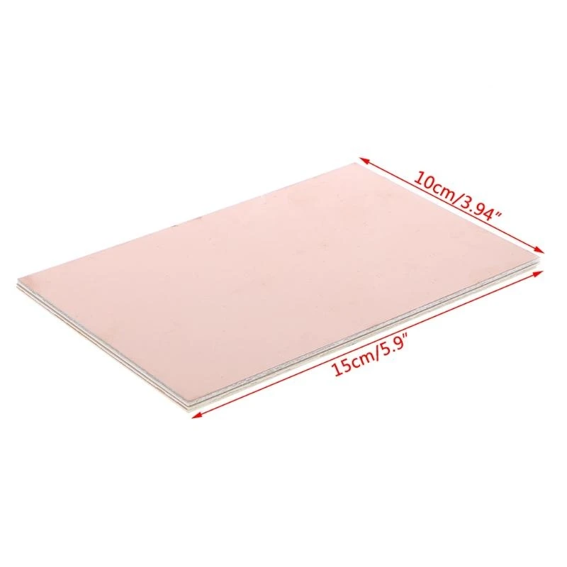 DIY Proje용 3 Pcs 10x15cm 단일 측면 PCB 구리 클래드 라미네이트..