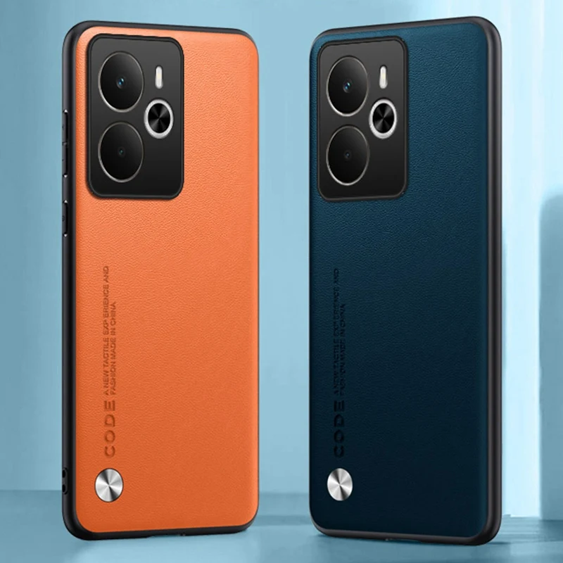Luxury PU Leather Shockproof Silicone Phone Case - Full Protection Cover