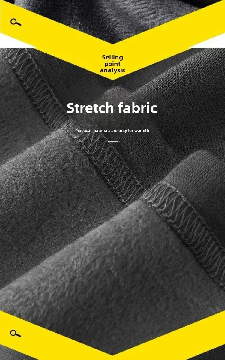 Men's Fleece Lined T-Shirt Wearing Example