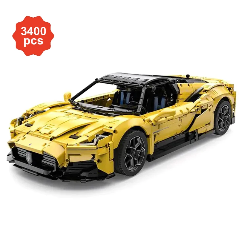 

RASTAR 93500 93510 New Super SportsCar 3400pcs Maseratis MC20 Nettuno Building Blocks Bricks Puzzle Toy Birthday Gifts For Boy