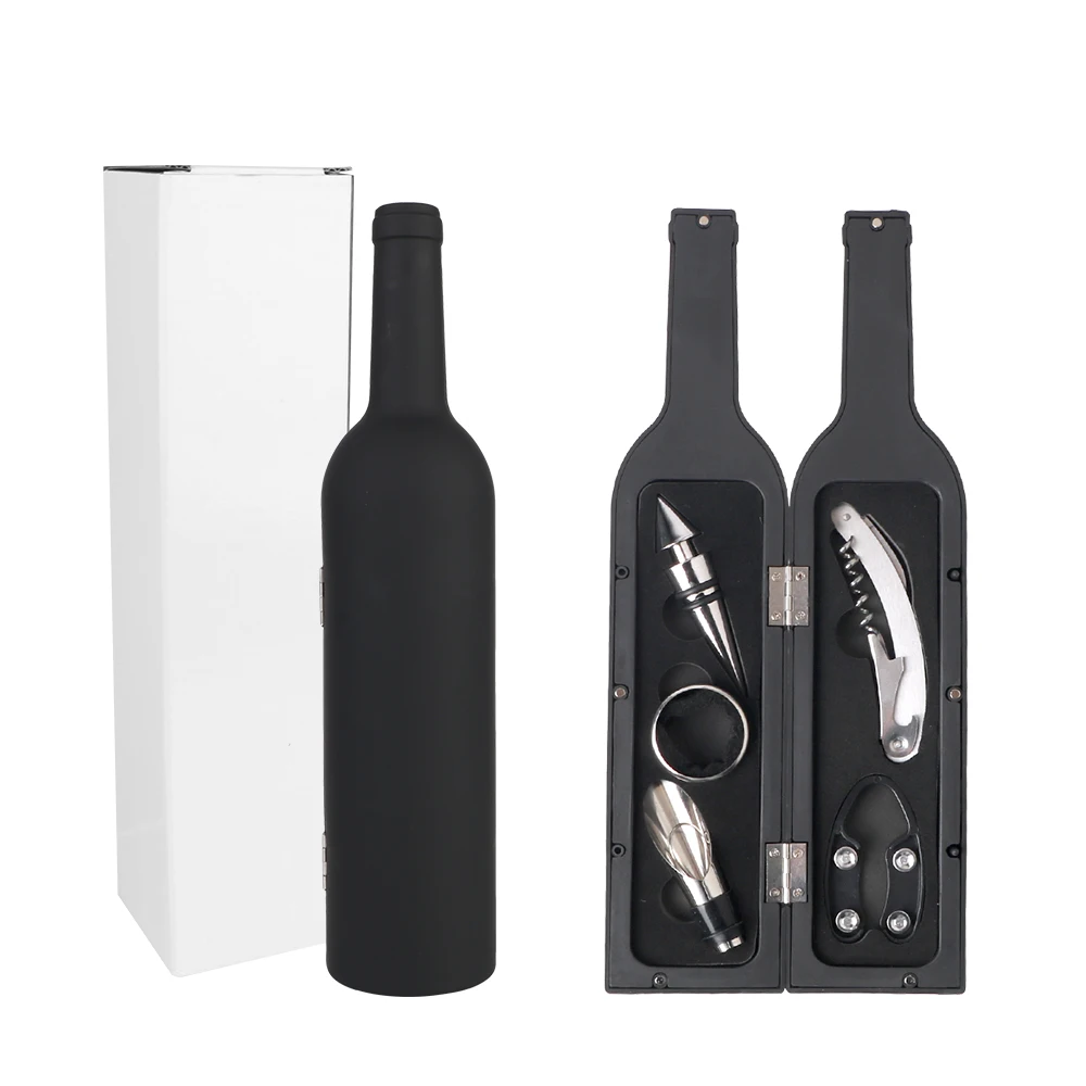 5PCS Corkscrew Set Stainless Steel Wine Opener Set for Large-Capacity Bottles Red Wine Tool Kit